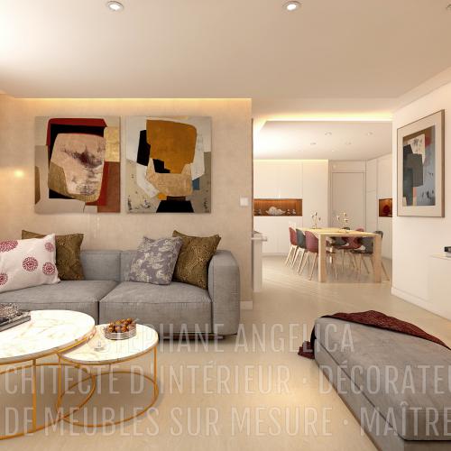 PROJET APPARTEMENT DE 77,52 M² - AGENCEMENT SUR MESURE ET DÉCORATION : APRÈS