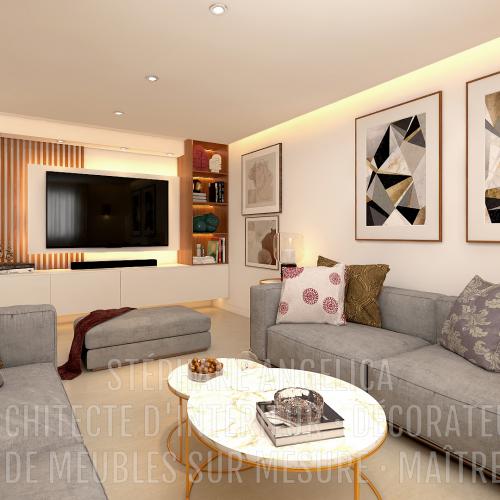 PROJET APPARTEMENT DE 77,52 M² - AGENCEMENT SUR MESURE ET DÉCORATION : APRÈS