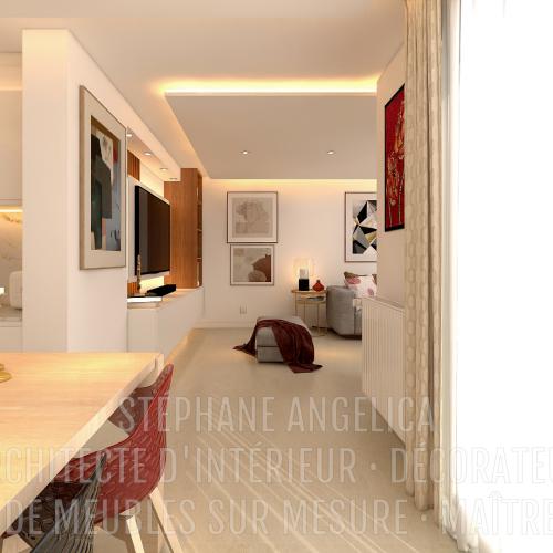 PROJET APPARTEMENT DE 77,52 M² - AGENCEMENT SUR MESURE ET DÉCORATION : APRÈS