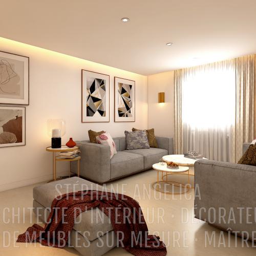 PROJET APPARTEMENT DE 77,52 M² - AGENCEMENT SUR MESURE ET DÉCORATION : APRÈS