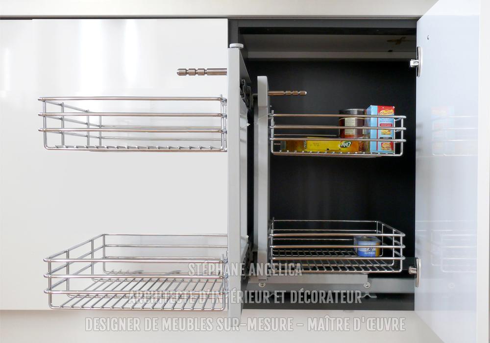 Meuble sous évier de cuisine sur-mesure VEFA Meuble sous évier de cuisine sur-mesure VEFA
