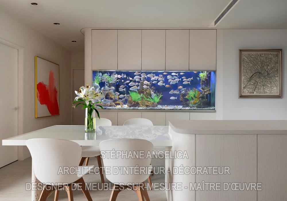 Meuble aquarium sur mesure