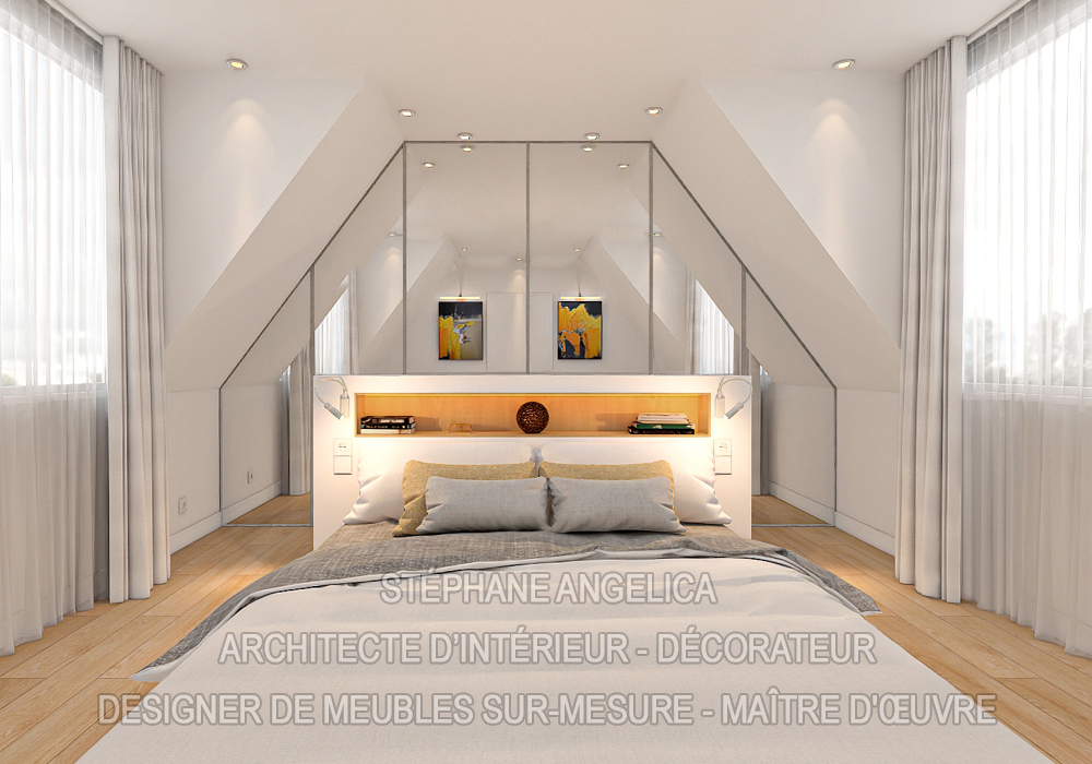 Placard sous pente sur mesure