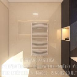 SALLE DE BAIN PARENTALE AMÉNAGÉE : APPARTEMENT VEFA EN RENDUS 3D ULTRA HD