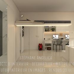 CHAMBRE DES ENFANTS SUR-MESURE : APPARTEMENT VEFA EN RENDUS 3D ULTRA HD